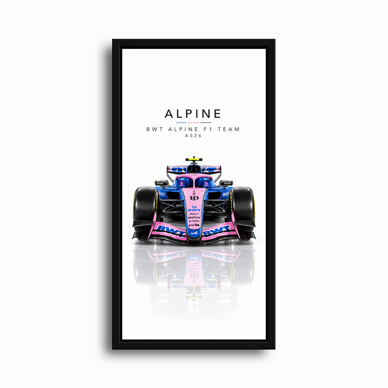 BWT Alpine F1 Team A526 Wall Art | Formula 1 Decor Cars