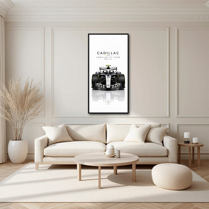 Cadillac F1 Team MAC-26 Wall Art | Formula 1 Decor Cars