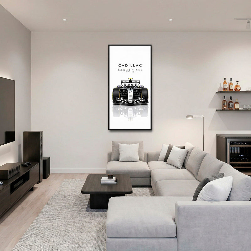 Cadillac F1 Team MAC-26 Wall Art | Formula 1 Decor Cars