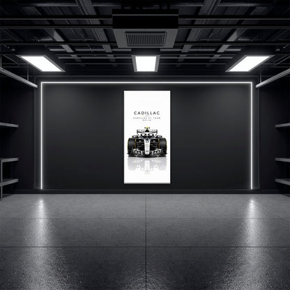 Cadillac F1 Team MAC-26 Wall Art | Formula 1 Decor Cars