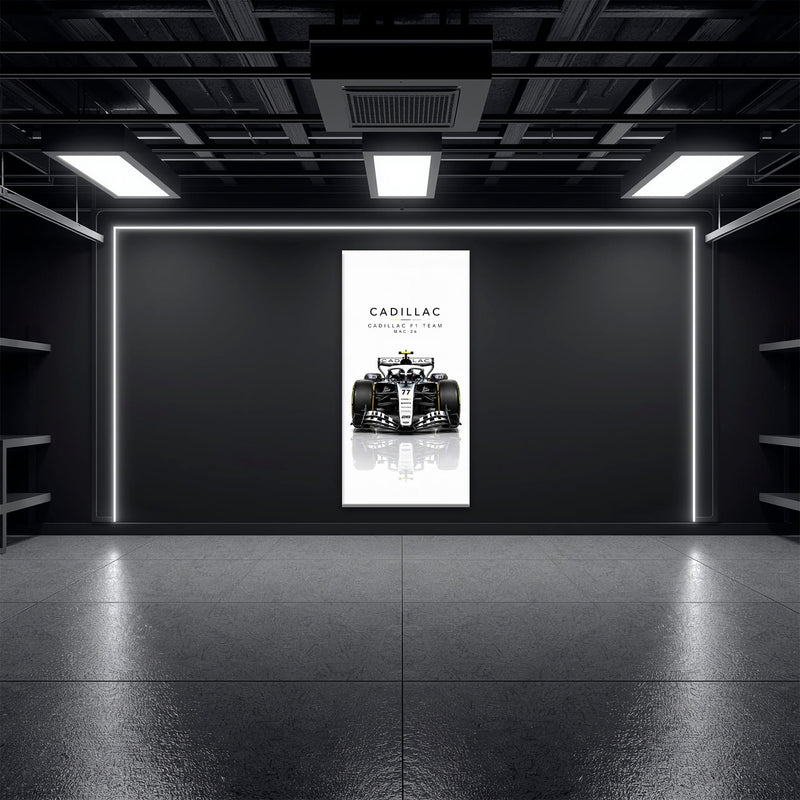 Cadillac F1 Team MAC-26 Wall Art | Formula 1 Decor Cars