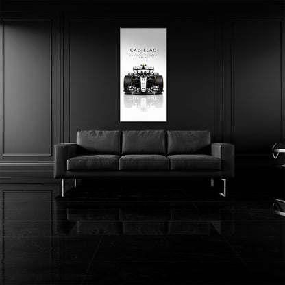 Cadillac F1 Team MAC-26 Wall Art | Formula 1 Decor Cars