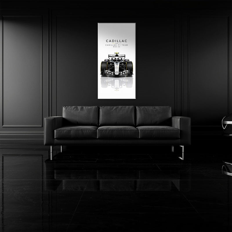 Cadillac F1 Team MAC-26 Wall Art | Formula 1 Decor Cars