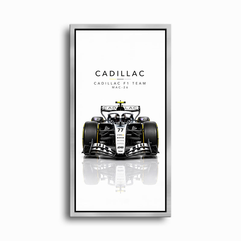 Cadillac F1 Team MAC-26 Wall Art | Formula 1 Decor Cars