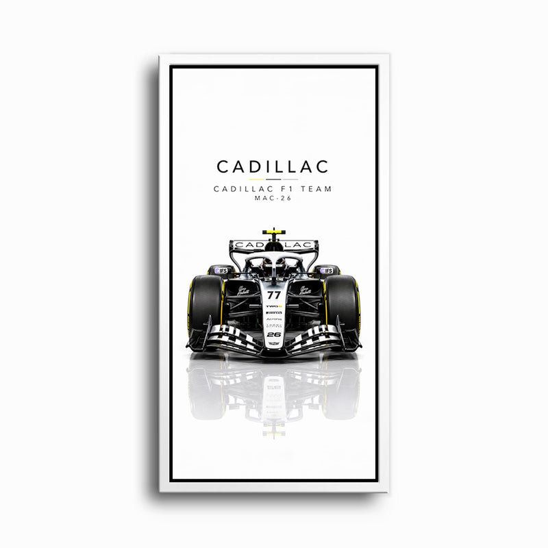 Cadillac F1 Team MAC-26 Wall Art | Formula 1 Decor Cars