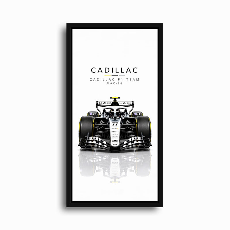 Cadillac F1 Team MAC-26 Wall Art | Formula 1 Decor Cars