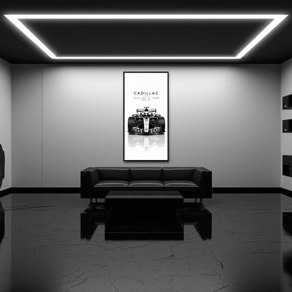 Cadillac F1 Team MAC-26 Wall Art | Formula 1 Decor Cars