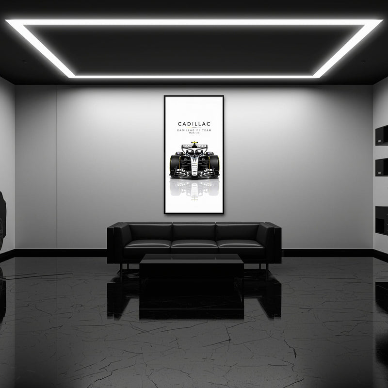 Cadillac F1 Team MAC-26 Wall Art | Formula 1 Decor Cars