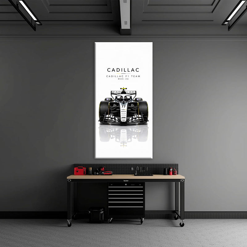 Cadillac F1 Team MAC-26 Wall Art | Formula 1 Decor Cars