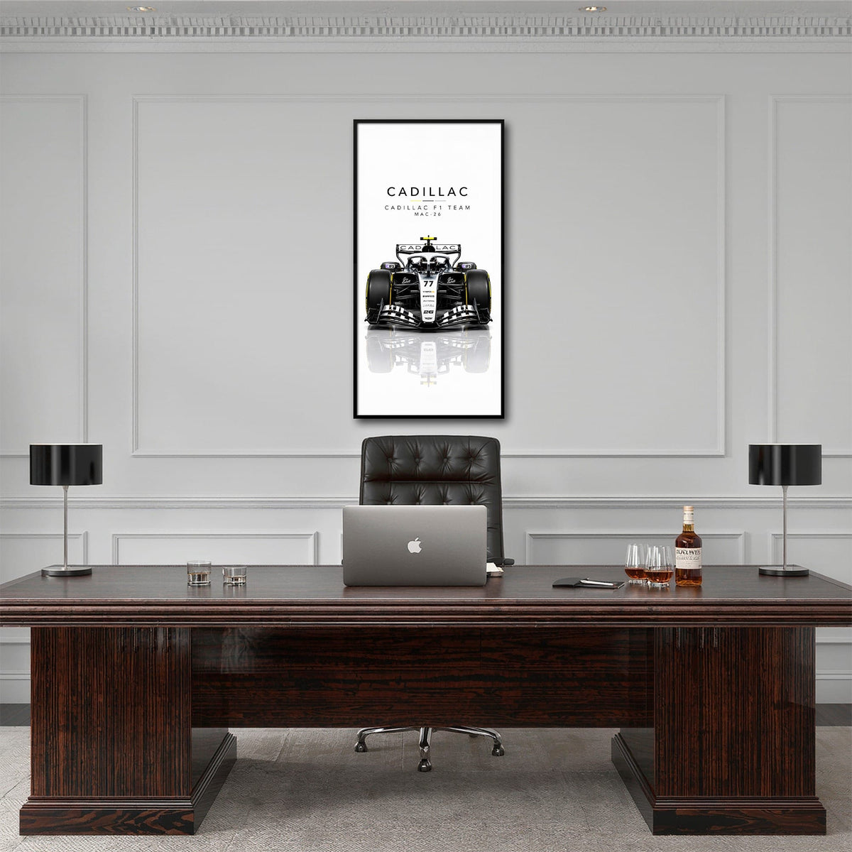 Cadillac F1 Team MAC-26 Wall Art | Formula 1 Decor Cars