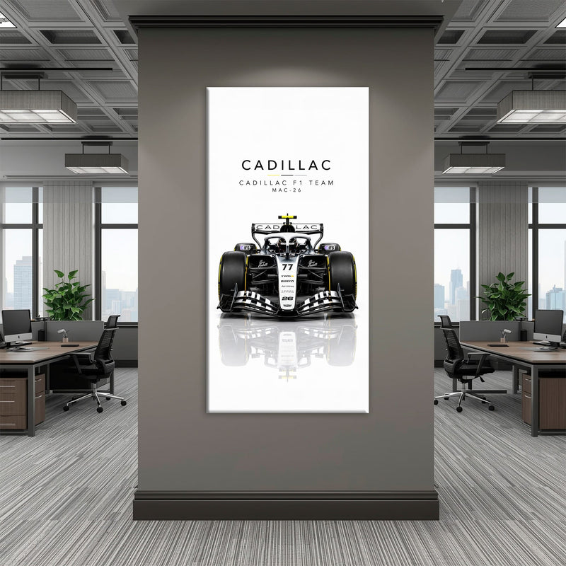 Cadillac F1 Team MAC-26 Wall Art | Formula 1 Decor Cars