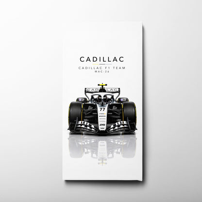 Cadillac F1 Team MAC-26 Wall Art | Formula 1 Decor Cars