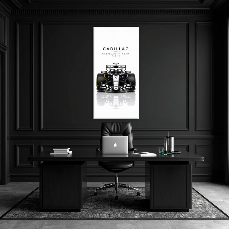 Cadillac F1 Team MAC-26 Wall Art | Formula 1 Decor Cars
