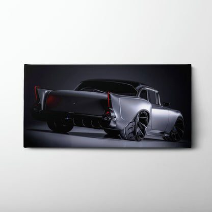 Vintage Chevrolet Bel Air Wall Art | Classic American Car Canvas Print Cars