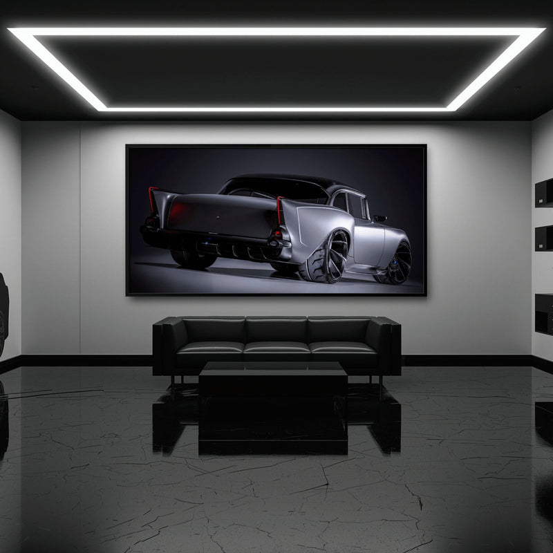 Vintage Chevrolet Bel Air Wall Art | Classic American Car Canvas Print Cars