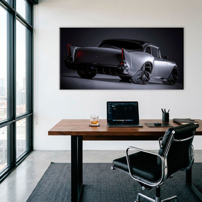Vintage Chevrolet Bel Air Wall Art | Classic American Car Canvas Print Cars
