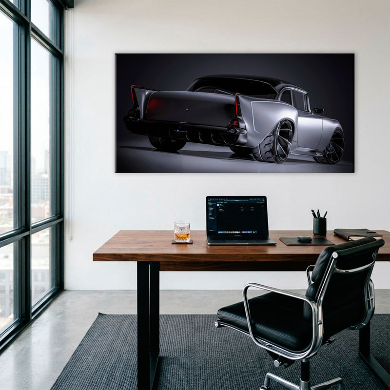 Vintage Chevrolet Bel Air Wall Art | Classic American Car Canvas Print Cars