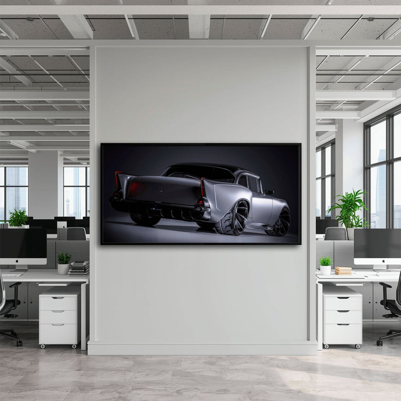 Vintage Chevrolet Bel Air Wall Art | Classic American Car Canvas Print Cars