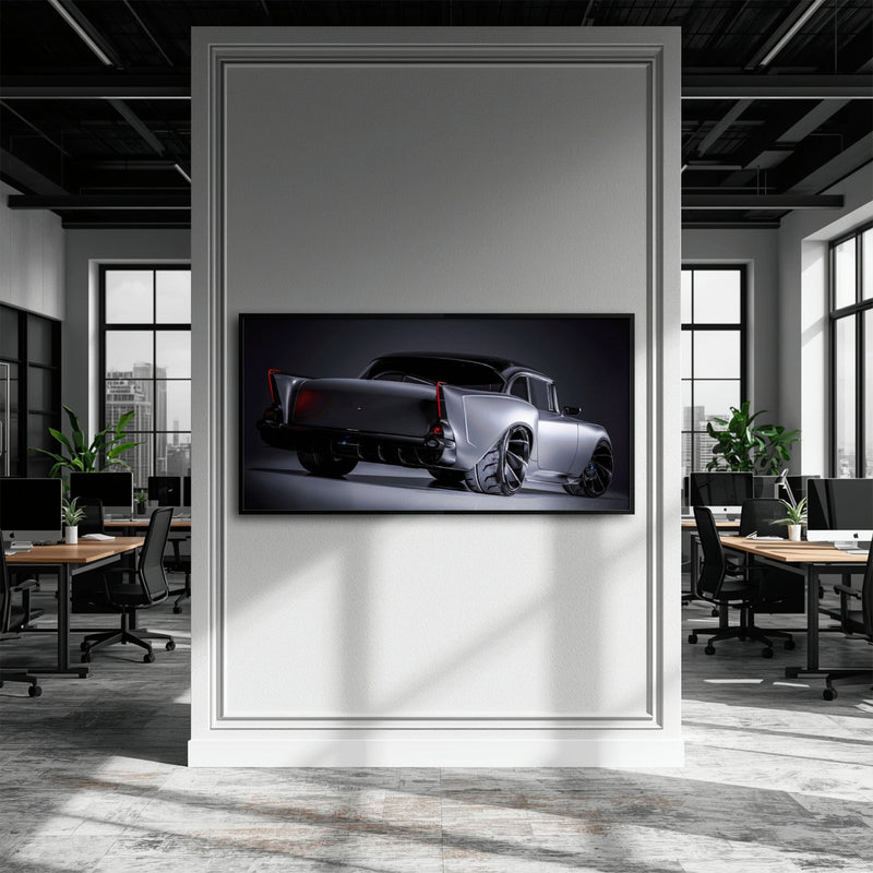 Vintage Chevrolet Bel Air Wall Art | Classic American Car Canvas Print Cars