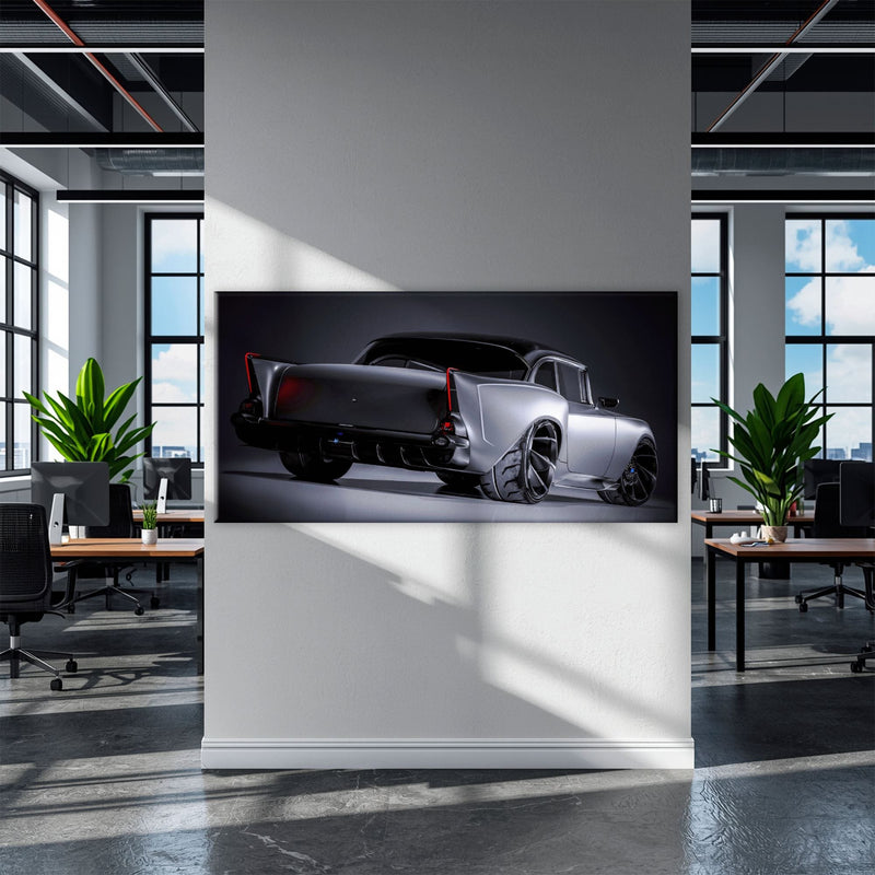 Vintage Chevrolet Bel Air Wall Art | Classic American Car Canvas Print Cars