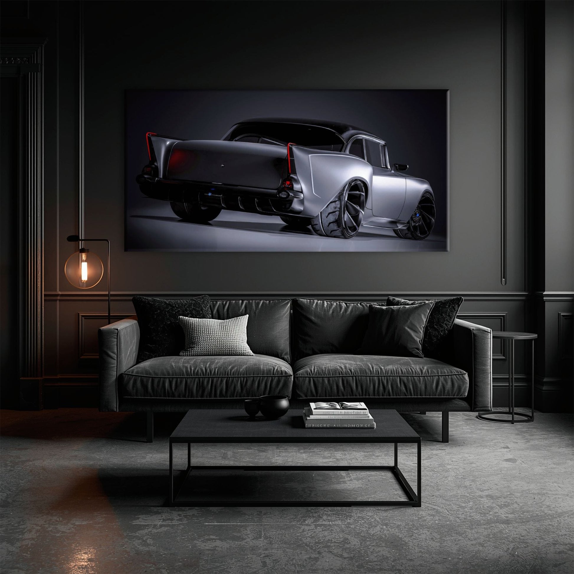 Vintage Chevrolet Bel Air Wall Art | Classic American Car Canvas Print Cars