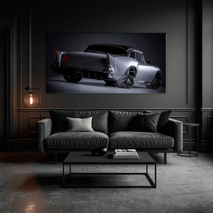 Vintage Chevrolet Bel Air Wall Art | Classic American Car Canvas Print Cars