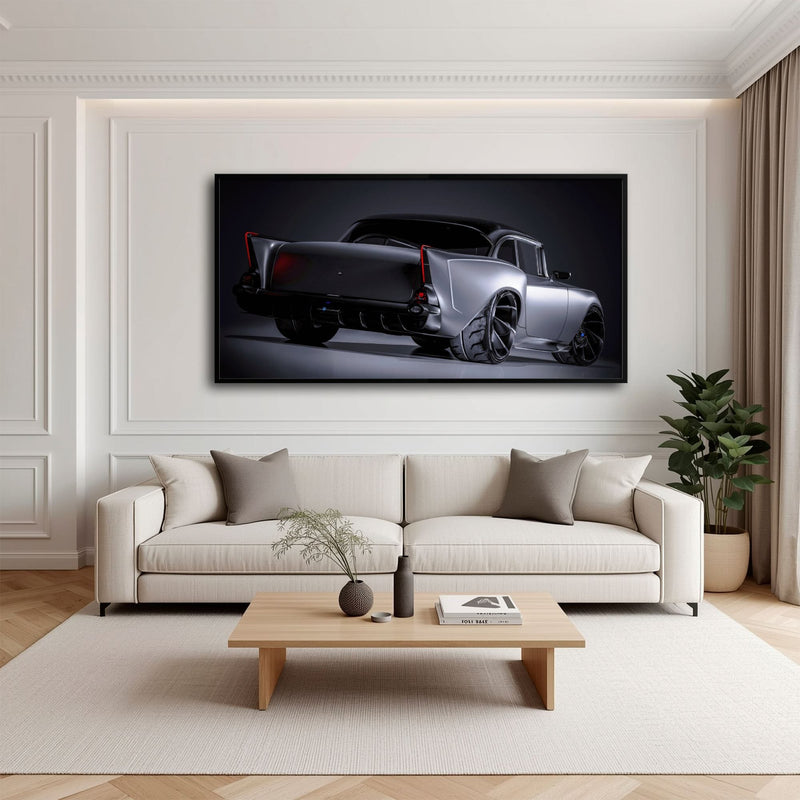 Vintage Chevrolet Bel Air Wall Art | Classic American Car Canvas Print Cars