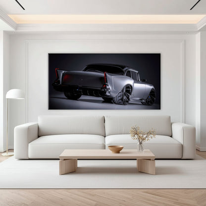 Vintage Chevrolet Bel Air Wall Art | Classic American Car Canvas Print Cars