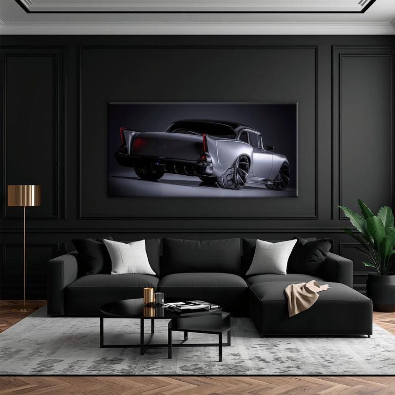 Vintage Chevrolet Bel Air Wall Art | Classic American Car Canvas Print Cars