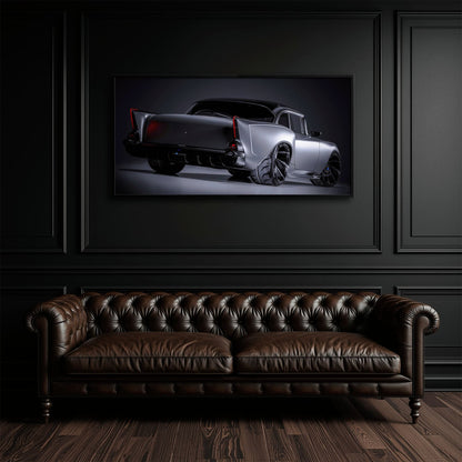 Vintage Chevrolet Bel Air Wall Art | Classic American Car Canvas Print Cars