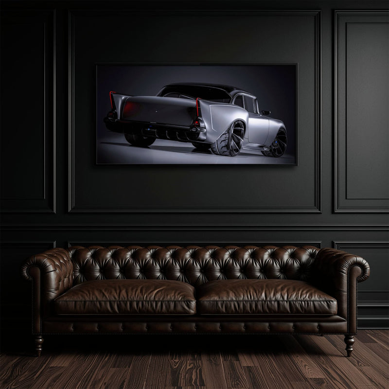 Vintage Chevrolet Bel Air Wall Art | Classic American Car Canvas Print Cars