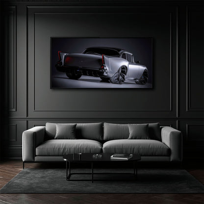 Vintage Chevrolet Bel Air Wall Art | Classic American Car Canvas Print Cars