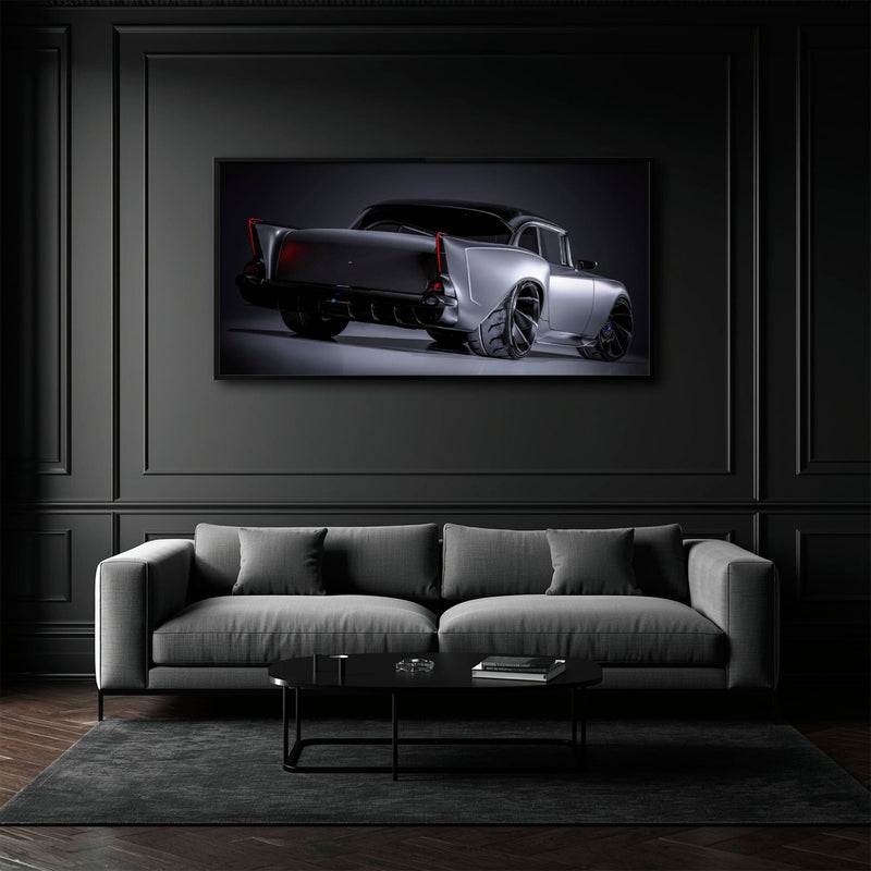 Vintage Chevrolet Bel Air Wall Art | Classic American Car Canvas Print Cars