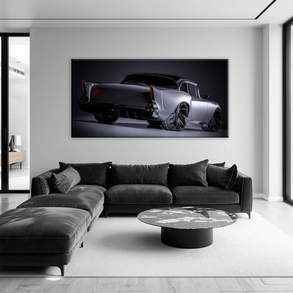 Vintage Chevrolet Bel Air Wall Art | Classic American Car Canvas Print Cars