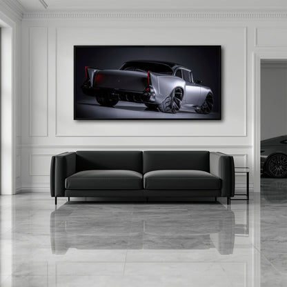 Vintage Chevrolet Bel Air Wall Art | Classic American Car Canvas Print Cars