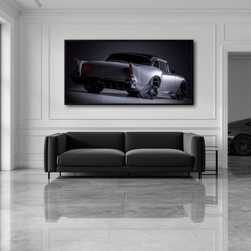 Vintage Chevrolet Bel Air Wall Art | Classic American Car Canvas Print Cars