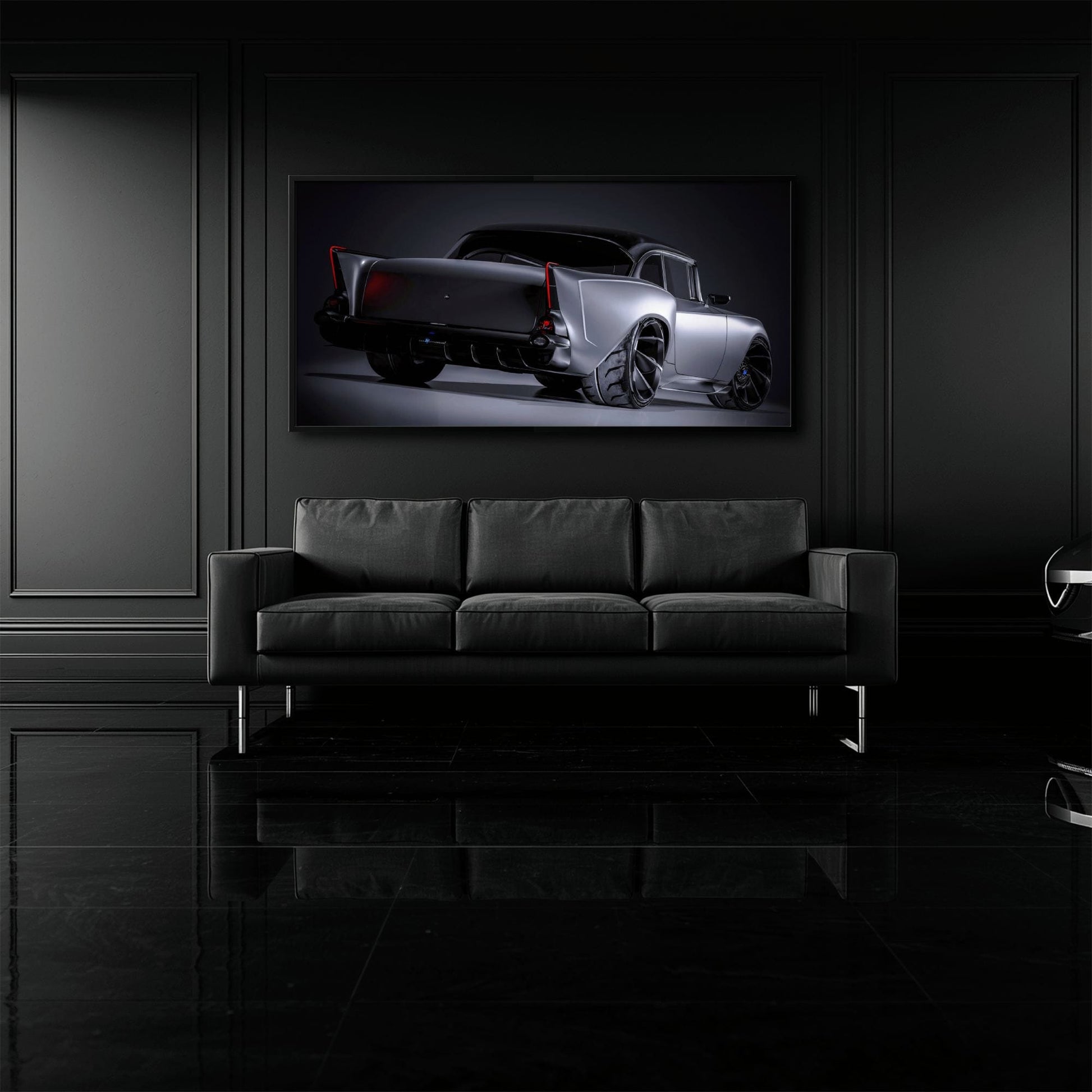 Vintage Chevrolet Bel Air Wall Art | Classic American Car Canvas Print Cars