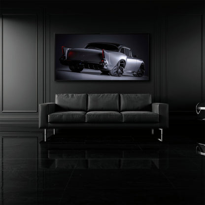 Vintage Chevrolet Bel Air Wall Art | Classic American Car Canvas Print Cars