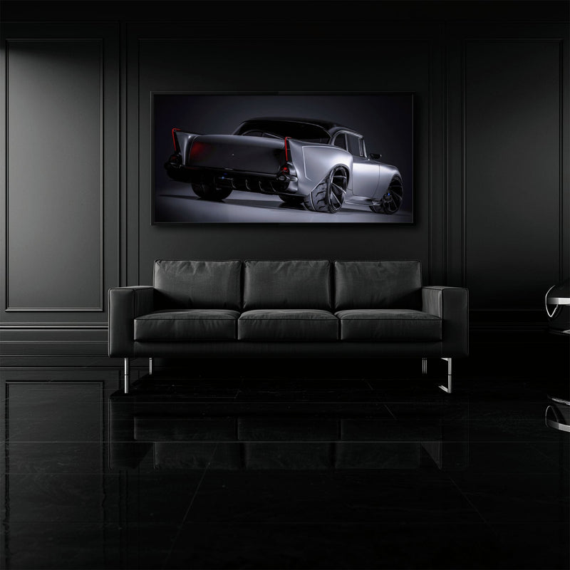 Vintage Chevrolet Bel Air Wall Art | Classic American Car Canvas Print Cars