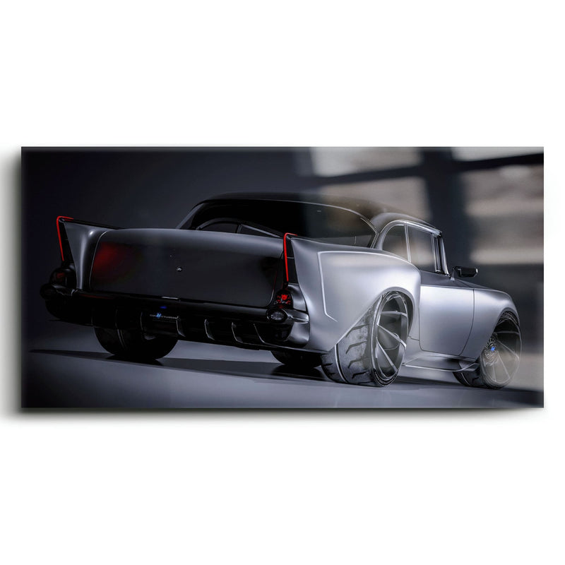 Vintage Chevrolet Bel Air Wall Art | Classic American Car Canvas Print Cars