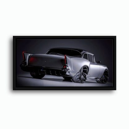 Vintage Chevrolet Bel Air Wall Art | Classic American Car Canvas Print Cars