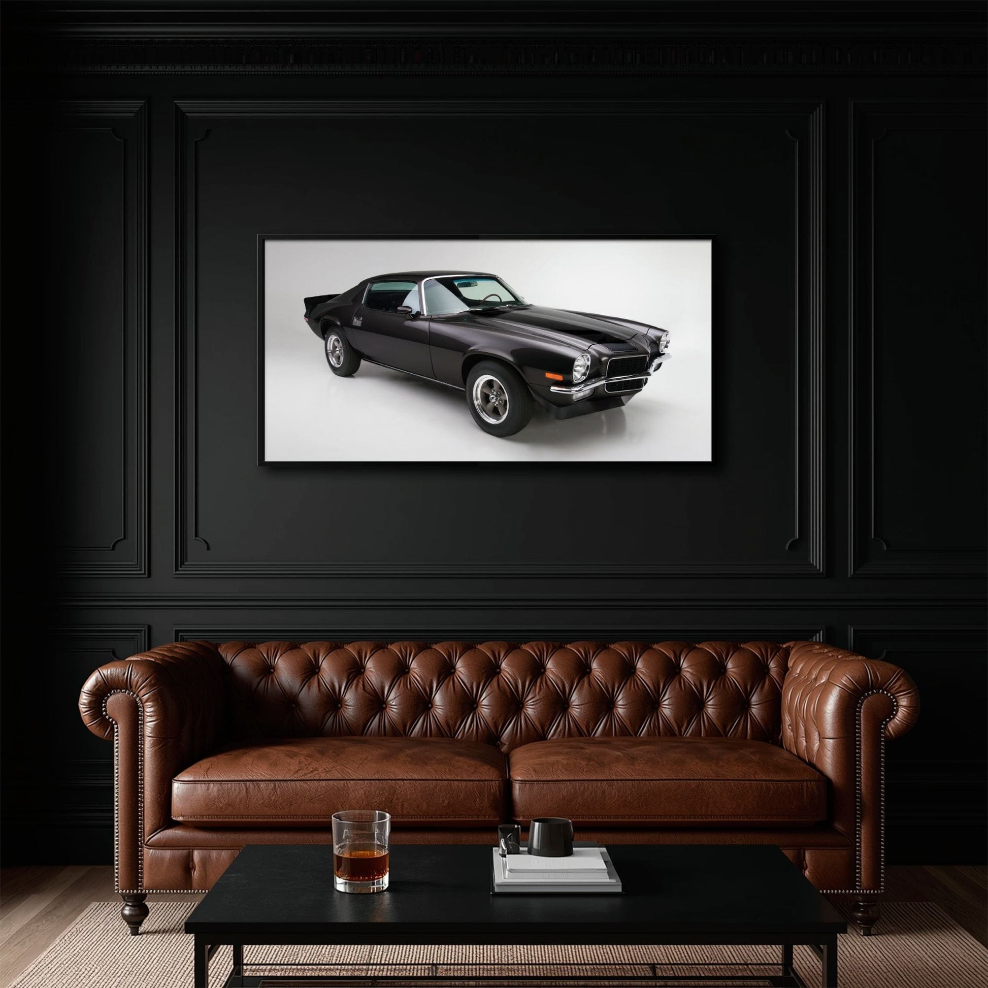Chevrolet Camaro Retro Wall Art – Vintage Car Canvas Print Cars