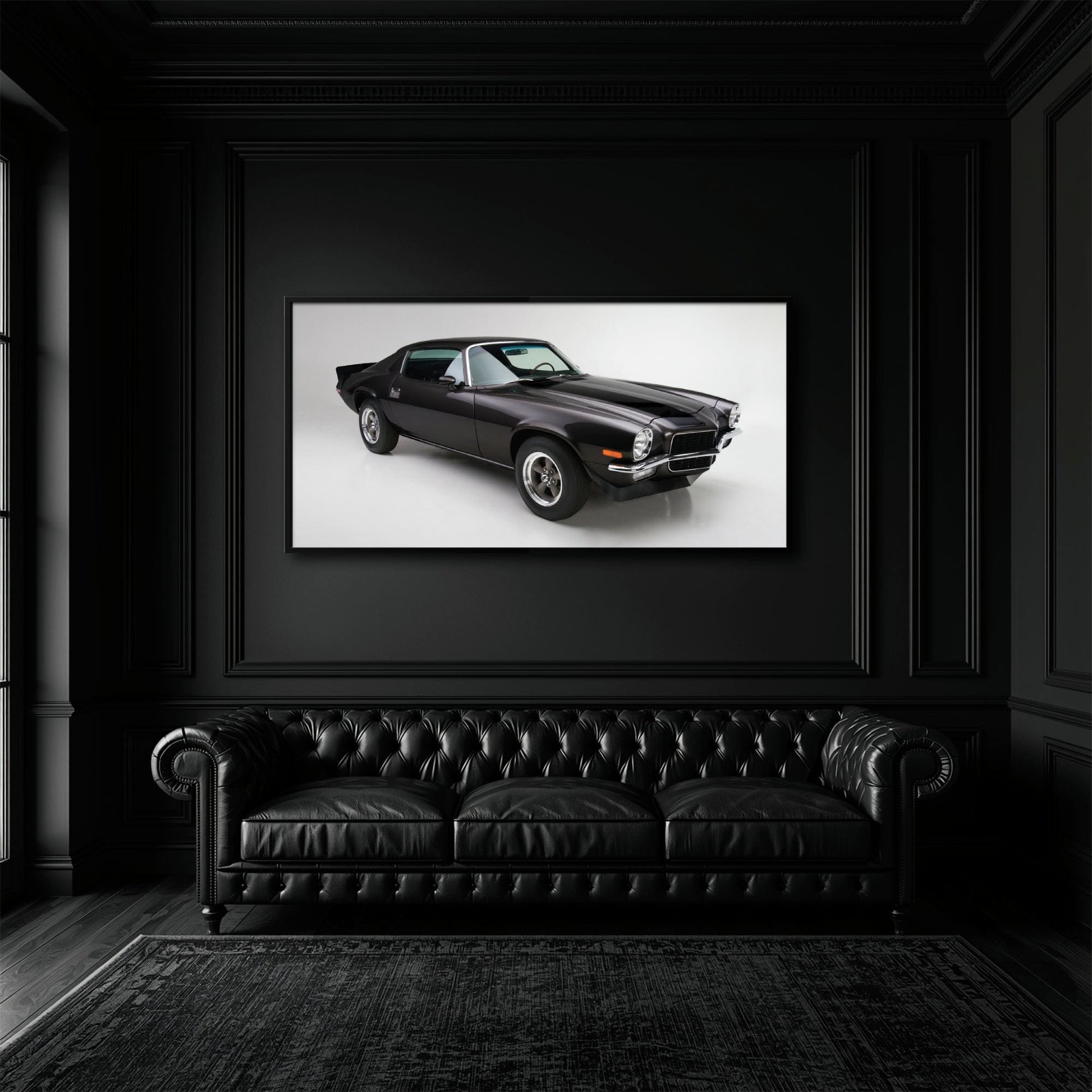 Chevrolet Camaro Retro Wall Art – Vintage Car Canvas Print Cars