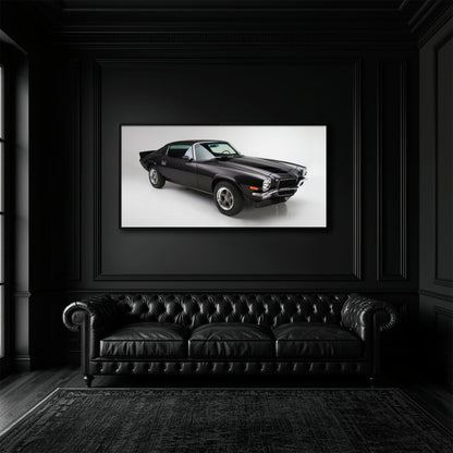 Chevrolet Camaro Retro Wall Art – Vintage Car Canvas Print Cars