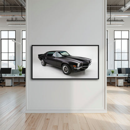 Chevrolet Camaro Retro Wall Art – Vintage Car Canvas Print Cars