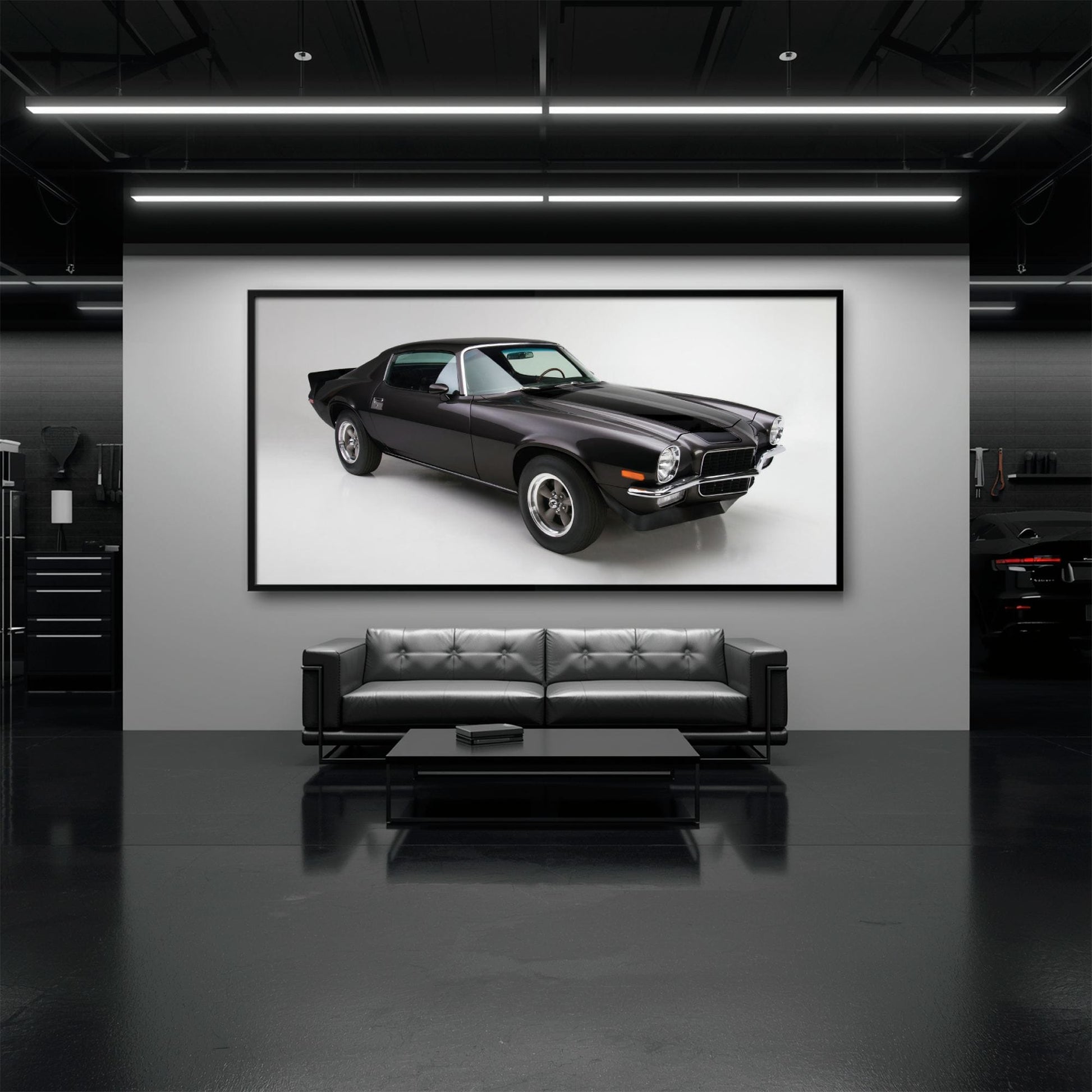 Chevrolet Camaro Retro Wall Art – Vintage Car Canvas Print Cars