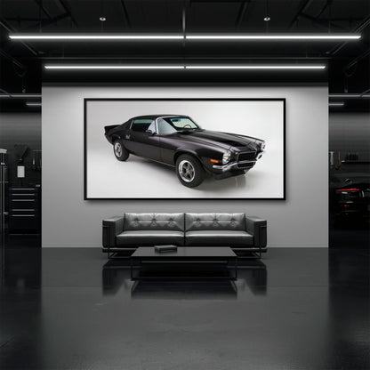 Chevrolet Camaro Retro Wall Art – Vintage Car Canvas Print Cars