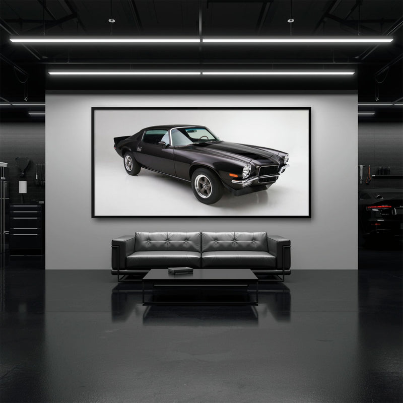 Chevrolet Camaro Retro Wall Art – Vintage Car Canvas Print Cars