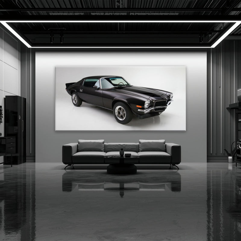 Chevrolet Camaro Retro Wall Art – Vintage Car Canvas Print Cars