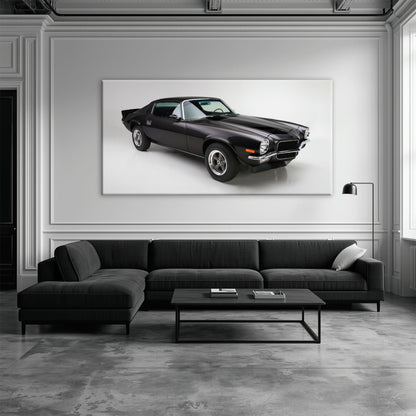 Chevrolet Camaro Retro Wall Art – Vintage Car Canvas Print Cars